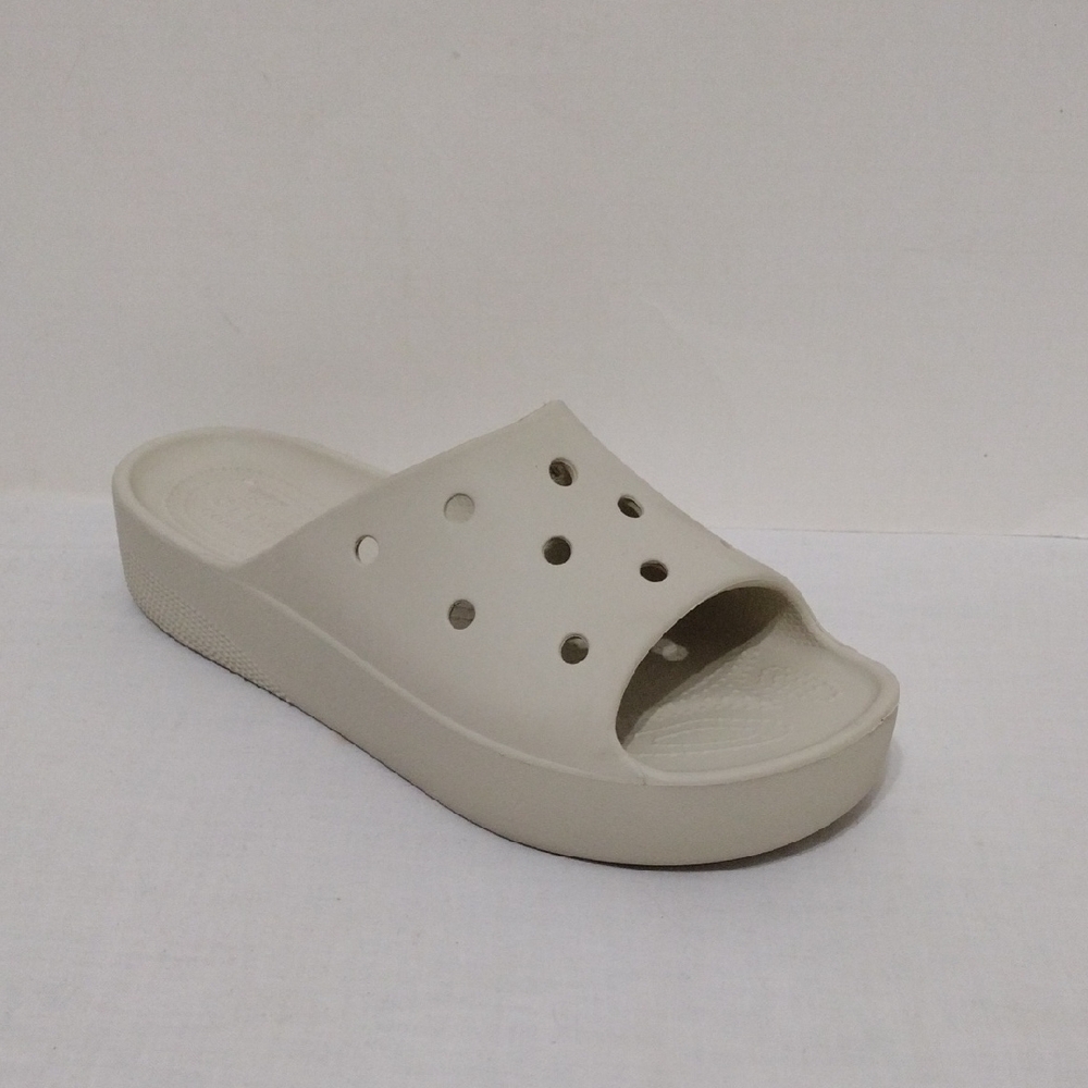 Crocs Classic Platform Slide Sandals Open Toe Lightweight Comfort US 8 Casual